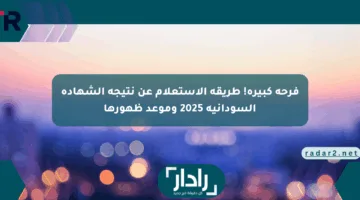 فرحة كبيرة! طريقة الاستعلام عن نتيجة الشهادة السودانية 2025 وموعد ظهورها